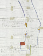 Hand-Drawn Map of the Burnt District; from Letter of Joel Bigelow to his Brothers, October 10, 1871 (ichi-63802)
