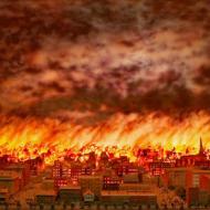 Fire Diorama; Digital Photograph, 2011 Fire Diorama; Digital Photograph, 2011