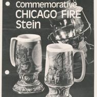 Quenching the Flames; Schlitz Commemorative Chicago Beer Stein, 1971 Quenching the Flames; Schlitz Commemorative Chicago Beer Stein, 1971