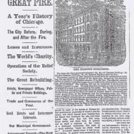 Anniversary of the Great Fire; from the Chicago Daily Tribune, October 9, 1872 Anniversary of the Great Fire; from the Chicago Daily Tribune, October 9, 1872