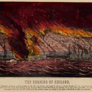 The Burning of Chicago; Currier & Ives, Lithograph, ca. 1871 (ichi-02954) The Burning of Chicago; Currier & Ives, Lithograph, ca. 1871 (ichi-02954)