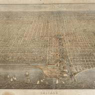 Chicago; I. T. Palmatary for Herline & Hensel, Lithograph, 1857 (ichi-05656) Chicago; I. T. Palmatary for Herline & Hensel, Lithograph, 1857 (ichi-05656)