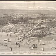 Bird's-eye View of Chicago as It Was before the Great Fire, 1871 (ichi-05671) Bird's-eye View of Chicago as It Was before the Great Fire, 1871 (ichi-05671)