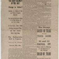 The Great Calamity of the Age! Chicago in Ashes!!; Chicago Evening Journal-Extra, October 9, 1871 (ichi-06206) The Great Calamity of the Age! Chicago in Ashes!!; Chicago Evening Journal-Extra, October 9, 1871 (ichi-06206)
