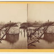 The Van Buren Street Bridge after the Fire; G. N. Barnard for Lovejoy & Foster, Stereograph, 1871 (ichi-19792) The Van Buren Street Bridge after the Fire; G. N. Barnard for Lovejoy & Foster, Stereograph, 1871 (ichi-19792)