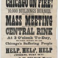 Chicago on Fire!; Broadside, October 9, 1871 (ICHi-20590) Chicago on Fire!; Broadside, October 9, 1871 (ICHi-20590)