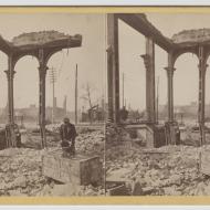Cooling a Safe Amid the Ruins; Lovejoy & Foster, Stereograph, 1871 (ichi-21520) Cooling a Safe Amid the Ruins; Lovejoy & Foster, Stereograph, 1871 (ichi-21520)