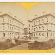 The Post Office and Custom House before the Fire; P. B. Greene, Stereograph, 1871 The Post Office and Custom House before the Fire; P. B. Greene, Stereograph, 1871