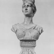 The "I Will" Maiden; Stone Bust, 1893 (ichi-36691) The "I Will" Maiden; Stone Bust, 1893 (ichi-36691)