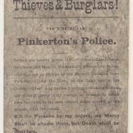 Thieves and Burglars!; Pinkerton's Police, Broadside, 1871 (ichi-37933) Thieves and Burglars!; Pinkerton's Police, Broadside, 1871 (ichi-37933)