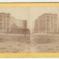 Nixon Building after the Fire; Warren R. Hansen, Stereograph, 1871 (ichi-39576) Nixon Building after the Fire; Warren R. Hansen, Stereograph, 1871 (ichi-39576)