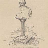 Lamp Found in O'Leary's Barn; from A. T. Andreas, History of Chicago, vol. 2, 1885 (ichi-51076) Lamp Found in O'Leary's Barn; from A. T. Andreas, History of Chicago, vol. 2, 1885 (ichi-51076)