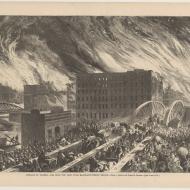 Chicago in Flames--The Rush for life over Randolph-Street Bridge; from Harper's Weekly, October 28, 1871 (ichi-63135) Chicago in Flames--The Rush for life over Randolph-Street Bridge; from Harper's Weekly, October 28, 1871 (ichi-63135)