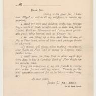 "I have been obliged . . . to move my quarters"; John G. Ashleman, Broadside, October 20, 1871 (ichi-63139) "I have been obliged . . . to move my quarters"; John G. Ashleman, Broadside, October 20, 1871 (ichi-63139)
