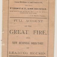 Full Account of the Great Fire, and New Business Directory of Leading Houses, ca. 1872 (ichi-63833) Full Account of the Great Fire, and New Business Directory of Leading Houses, ca. 1872 (ichi-63833)