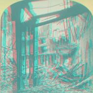 Anaglyph Version of P. B. Greene Stereograph of the Post Office and Custom House after the Fire, 1871 Anaglyph Version of P. B. Greene Stereograph of the Post Office and Custom House after the Fire, 1871