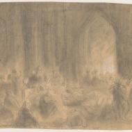 The Homeless Taking Refuge in a Church; Alfred R. Waud, Pencil and Chalk Drawing, 1871 (ichi-64350) The Homeless Taking Refuge in a Church; Alfred R. Waud, Pencil and Chalk Drawing, 1871 (ichi-64350)