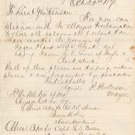 The Mayor Shuts Two Saloons; Letter of Roswell Mason to Lieutenant-General Sheridan, October 20, 1871 (ichi-64372) The Mayor Shuts Two Saloons; Letter of Roswell Mason to Lieutenant-General Sheridan, October 20, 1871 (ichi-64372)