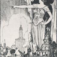 Undaunted--We Build; Image for Fire Semi-Centennial Poster, 1921 (ichi-64432) Undaunted--We Build; Image for Fire Semi-Centennial Poster, 1921 (ichi-64432)