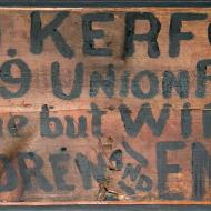 All Gone But Wife, Children, and Energy; Hand-Painted Wooden Sign (ichi-64473)