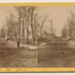 View North on Pine Street (now Michigan Avenue) to the Water Tower after the Fire; P. B. Greene, Stereograph, 1871 (ichi-39582)