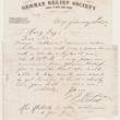 Charity at Home; German Relief Society Letter, February 22, 1872 (ichi-63800)