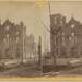 St. Michael's Church after the Fire; Copelin & Sons, Stereograph, 1871 (ichi-64425)