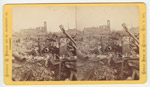 Ruins of the Mammoth Store of Field & Leiter; Lovejoy & Foster, Stereograph, 1871 (ichi-21537)