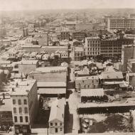 View from Court House Cupola, West; Alexander Hesler, Photograph, 1858 (ich-05726) View from Court House Cupola, West; Alexander Hesler, Photograph, 1858 (ich-05726)