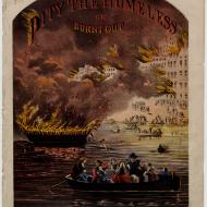 Pity the Homeless, or Burnt Out; James R. Murray, Sheet Music, 1871 (ichi-13455)