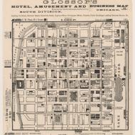 Glossop's Hotel, Business, and Amusement Map; Frank Glossop, 1884 (ichi-64340)