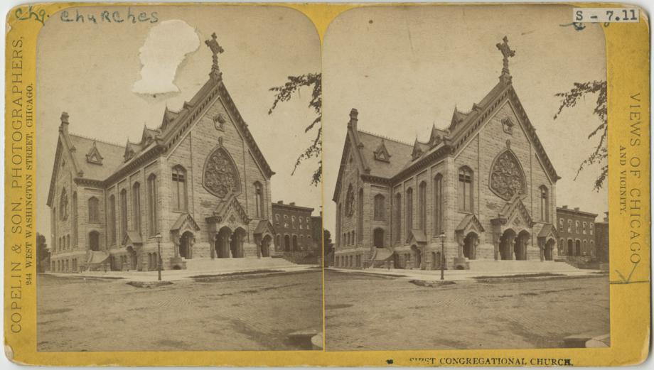 First Congregational Church; Copelin & Sons, Stereograph
