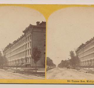 Terrace Row; Copelin & Melander, Stereograph, 1871 (ichi-64156)