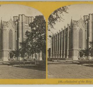 Cathedral of the Holy Name; J. Carbutt, Stereograph, ca. 1871 (ichi-64411)
